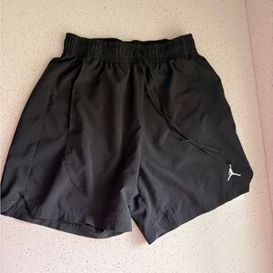 Nike Black Athletic Shorts with White Logo